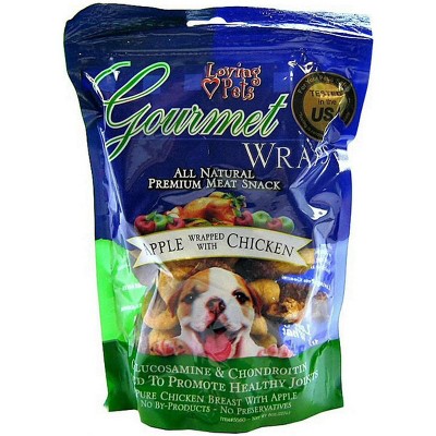 Loving Pets Gourmet Apple & Chicken Wraps (6 oz Pack)