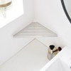 BWE Wall Mount 7.7 in. W x 12 in. D Triangular Bathroom Corner Shelf Shower Shelf Decorative Wall - 4 of 4