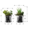 NicBex Artificial Succulent Plant 2PC, 7" H Fake Plants in Pots, Tabletop Faux Plants Indoor for Living Room/Office/Windowsill Decor - 4 of 4