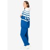 Woman Within Plus Size Striped Full Zip Jacket Set - 4 of 4