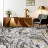 5x7 Washable Area Rug for Living Room Bedroom, Modern Abstract Non-Slip Rugs, Low Pile Soft Stain Resistant Carpet for Dining Room, Office - 2 of 4