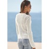 Women's Open Knit Crew Neck Sweater - LASCANA - 2 of 4