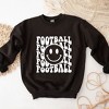Simply Sage Market Women's Graphic Sweatshirt Football Smiley Face - 3 of 4