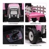 Kids Ride On Tractor,12V Kids Battery Powered Electric Tractor with R/C and Trailer - 2 of 4
