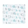 Luvable Friends Unisex Baby Muslin Cotton Swaddle Blanket, Basic Elephant, One Size - 3 of 4