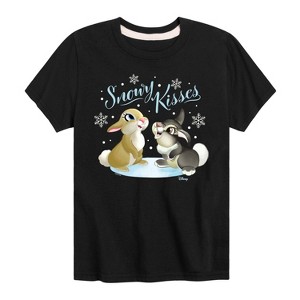 Boys' - Disney - Christmas - Snowy Bunny Kisses Short Sleeve Graphic T-Shirt - 1 of 4