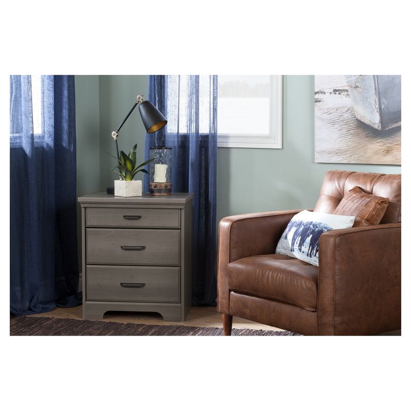 Flexible Nightstand with Charging Station and Drawers - South Shore, 5 of 11