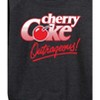 Women's - Coca-Cola - Cherry Coke Outrageous- Women's French Terry Pullover Lightweight French Terry Wide Neck Long Sleeve Shirt - 2 of 4