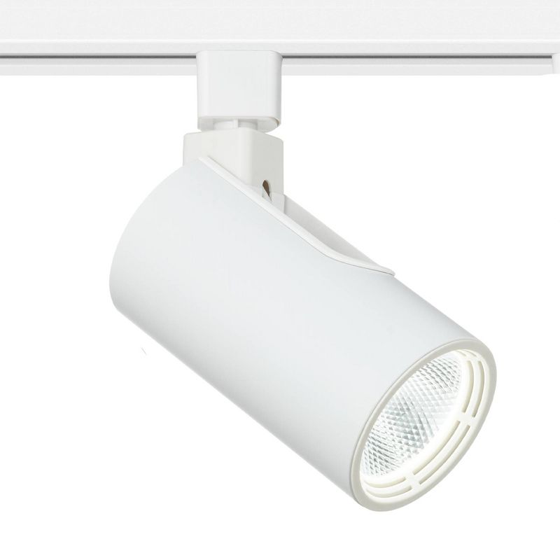 Pro Track 3-Head 20W LED Ceiling Track Light Fixture Kit Floating Canopy Spot Light Dimmable White Metal Modern Cylinder Kitchen Bathroom 48" Wide, 2 of 4