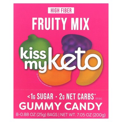 Kiss My Keto Gummies Candy – Low Carb Candy Fruity Mix, Keto Snack Pack – Healthy Candy Gummys – Vegan Candy, Keto Gummy Candy – Keto Candy Gummies