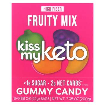 Kiss My Keto Gummies Candy – Low Carb Candy Fruity Mix, Keto Snack Pack – Healthy Candy Gummys – Vegan Candy, Keto Gummy Candy – Keto Candy Gummies