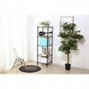 5 Shelves Adjustable Steel Wire Shelving Rack in Small Space or Room Corner Metal Heavy Duty Storage Shelf Black Thicken Tube - 2 of 4