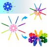 PICASSO-TILES Rainbow Interlocking Plastic Building Chip Blocks, 108PCS Construction STEM Educational Toy for Kids, Blue - 4 of 4