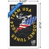 Trends International Looney Tunes x Team USA - Surfing Framed Wall Poster Prints - 3 of 4