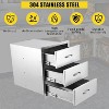 Stainless Steel Outdoor Kitchens Drawers - 20"W×27"H×23"D Commercial-Grade Flush Mount System - for Built-in Grill BBQ Islands & Outdoor Kitchens - 4 of 4