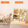 BABYYER Kids Bookshelf, 6 Tier Kids Wooden Bookshelf,  Children Toy Organizer,  for Nursery, Playroom and Classroom - 4 of 4