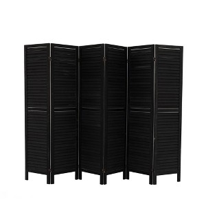 NicBex 67.00" H Room Divider Modern Folding Privacy Screen with Wood Legs for Home & Office - 1 of 4
