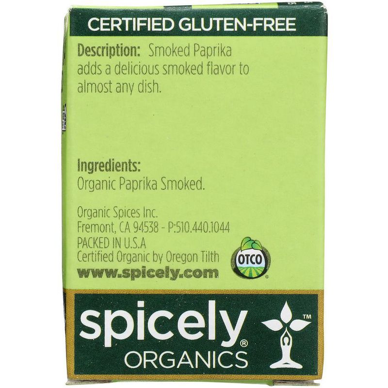 Spicely Organics - Organic Paprika - Smoked - Case of 6/.45 oz, 4 of 7