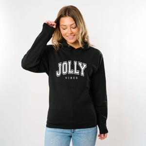 Simply Sage Market Jolly Vibes Varsity Thick Outline Hoodie - 1 of 4