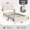 Twin Size Bed Frames with Storage Headboard,Twin Bed Frames with Storage drawer - image 4 of 4