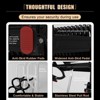 Topteng Wall Mounted Folding Ladder Black Loft Attic Stairs Pull down 12 Steps - 4 of 4