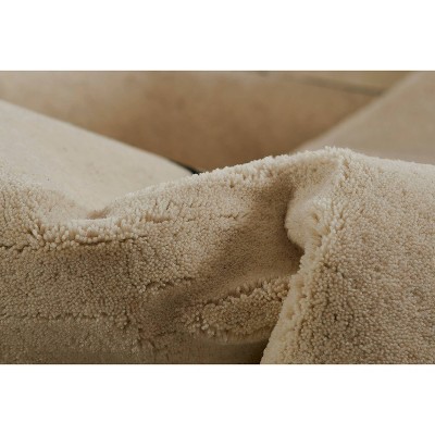 Modern Abstract Ivory Wool Hand-Tufted Area Rug 8' x 10'