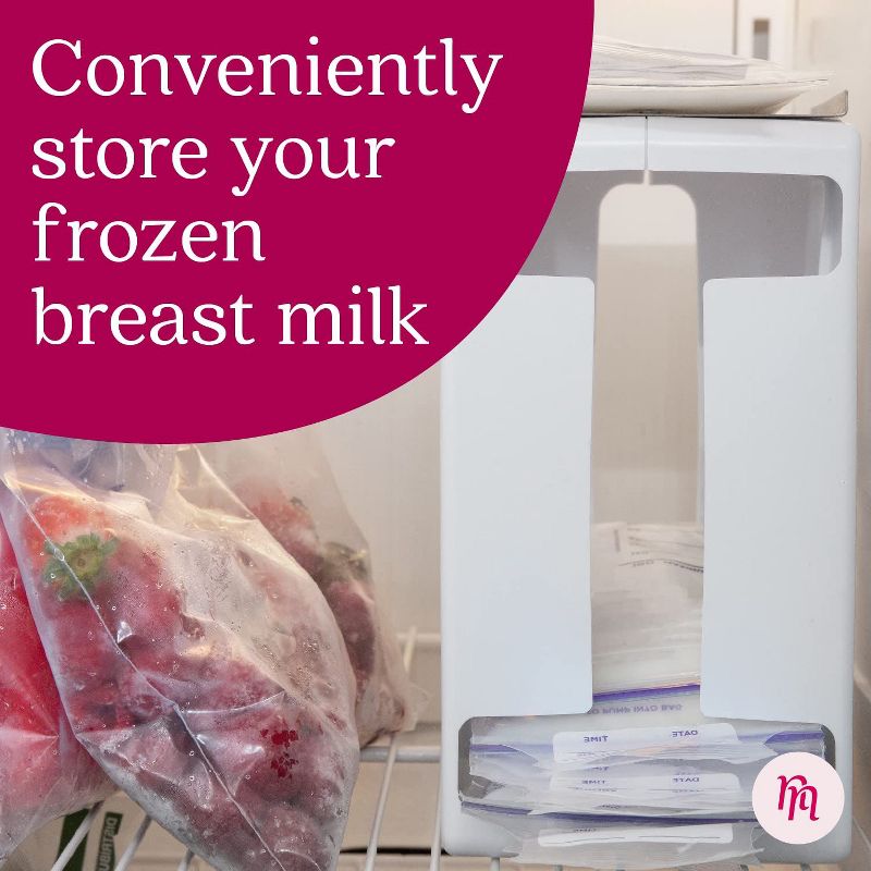 IMPRESA - Breast Milk Storage Tower with Tray, Organize & Freeze Milk, Breastfeeding Essentials, Breastmilk Storage Containers for Freezer, 2 of 8