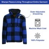 Galaxy J. Come Men's Modern Fit  Heavyweight Polar Fleece Plaid Hoodie With Faux Shearling Lining - 2 of 2