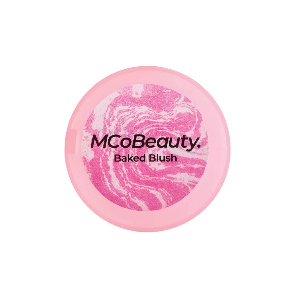 MCoBeauty Baked Blush - Cool Pink - 0.14oz: Vegan, Brightening, Matte Finish, Buildable Coverage