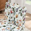 Flannel Single Dining Chair With Soft Seat Cushion And Backrest, No Armrests, Matching Pillow Can Be Used As Waist Cushion - 3 of 4