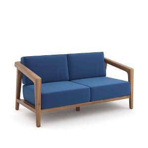 New Classic Furnitre,Bali Loveseat-Dark Blue - 1 of 2