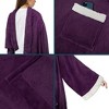 PAVILIA Wearable Blanket with Sleeves for Women Men Adults, Warm Soft Plush Snuggle Pocket Sleeved TV Throw - 3 of 4