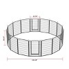 Metal Pet Playpen,Dog Pen Outdoor,Play Pen For Puppy,Rabbit Playpen,Chicken Wire Fence,Poultry Netting,Dog Corral Indoor-Cuddlewood - 3 of 4