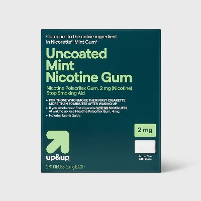 Nicotine 2mg Gum Stop Smoking Aid - Mint Flavor - 170ct - up&up™