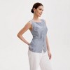 Women's Front-Button Tank Top - A New Day™ Blue Striped - 3 of 4