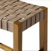 Maven Lane Emerson Backless Counter Stool with Faux Leather 26" - 4 of 4