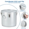 8 Gallon Fryer Grease Bucket Oil Disposal Caddy, Steel Fryer Oil Transport Container Rust-Proof Coating, Grease Can With Lid, Lock Clips, Filter Bag - 4 of 4