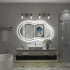 Apmir Super Bright 192 LEDs/m LED Lighted Anti-Fog Tempered Glass Irregular Bathroom/Vanity Mirror with ETL & 3-Year Warranty - 2 of 4
