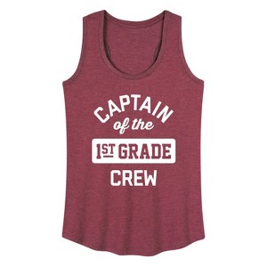 Women's - Instant Message - Captain Of The 1St Crew Graphic Racerback Tank - 1 of 4