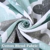 Geometric Lattice Shower Curtain, Geometric Lattice Cotton Blend Fabric, Modern Bathroom Decor - 4 of 4