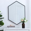 Elegant Lighting Metal frame hexagon mirror 24 inch in Black - 2 of 4