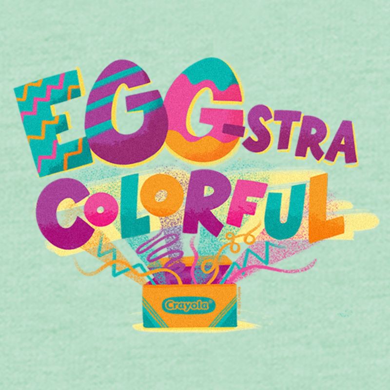 Girl's Crayola Easter Egg-Stra Colorful T-Shirt, 2 of 5