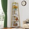 MAYEERTY 5-Tier Corner Shelf, 70" Tall Corner Ladder Shelf Small Bookshelf - 4 of 4