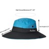 BEAFUP Women’s Foldable Sun Hat with Breathable Mesh,Adjustable Chin Strap & Ponytail Hole - for Beach,Hiking,Outdoor - 3 of 4
