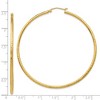 Black Bow Jewelry 2mm, 14k Yellow Gold Diamond-cut Hoops, 60mm (2 3/8 Inch) - 3 of 4