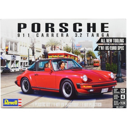 Level 4 Model Kit Porsche 911 Carrera 3.2 Targa 2-in-1 Kit 1/24 Scale Model by Revell - image 1 of 4