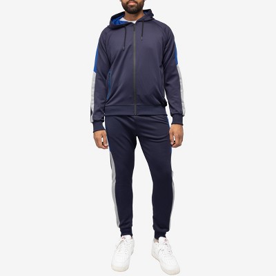 Cultura Men's Zip Up Hoodie Track Suit In Navy Size Small : Target