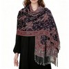 Anna-Kaci Autumn Winter Vintage Faux Cashmere Tassel Shawl Wrap with Soft Breathable Weave - 71IN×27IN - 3 of 4