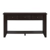 55.4'' Narrow Console Table with 3 Storage Drawers & Bottom Shelf,Modern Entryway Sideboard for Living Room Foyer-Baofuwish - 3 of 4