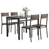 5-Piece Dining Set with Rectangular Table and 4 Chairs - 2 of 4